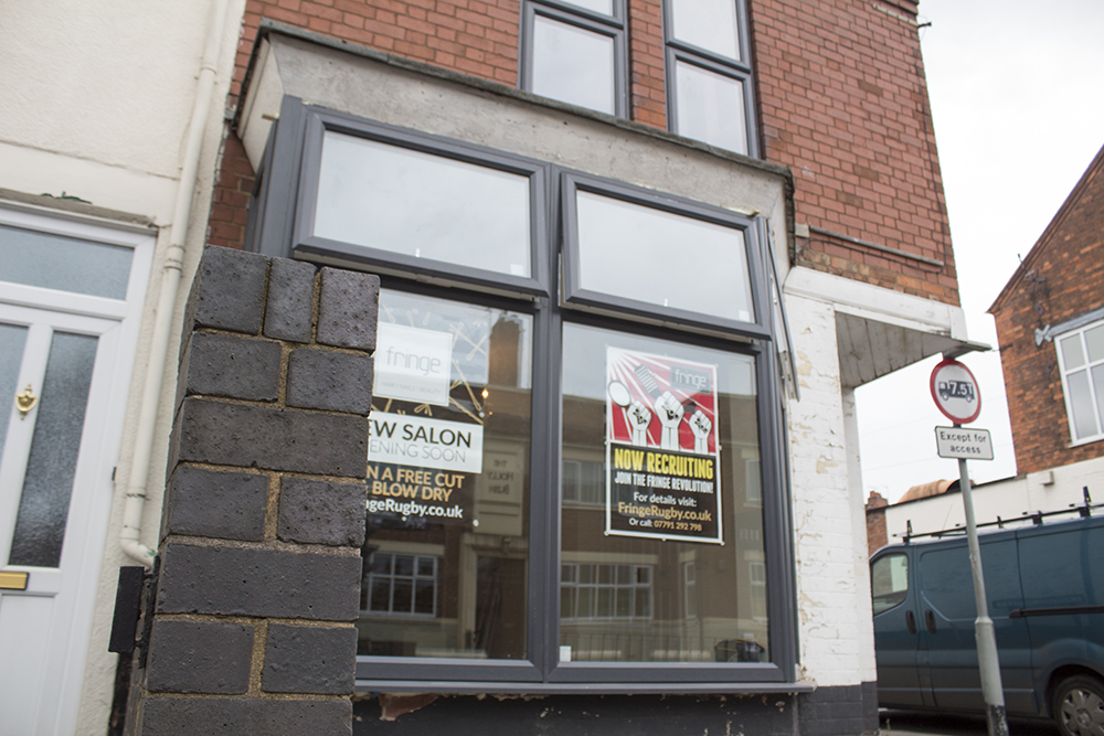 Fringe Salon Rugby outside